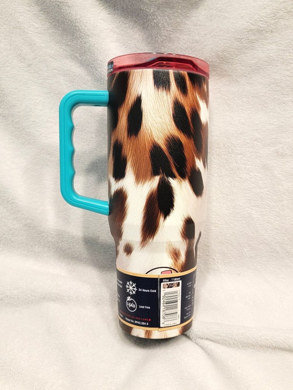 Buc-ee's Texas Cow Hide Print Tumbler - Picture 2 of 3